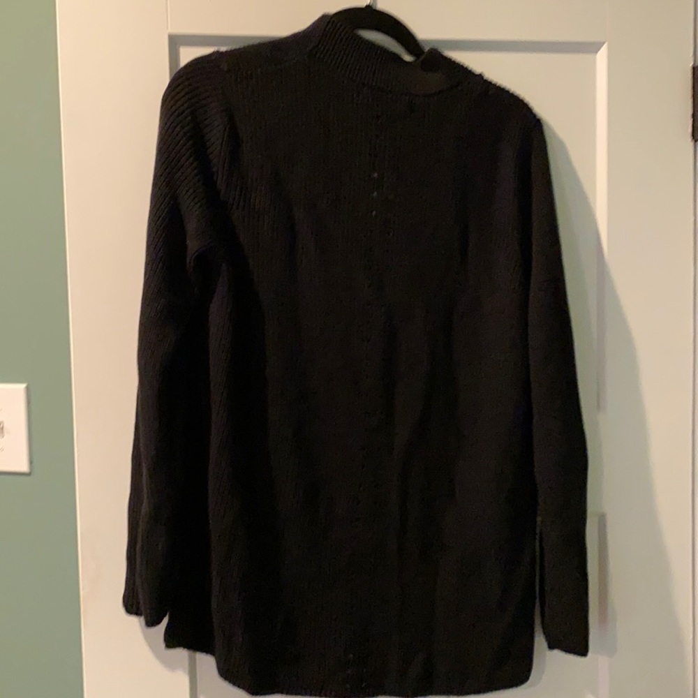 NWT black buckle sweater from banana republic fact